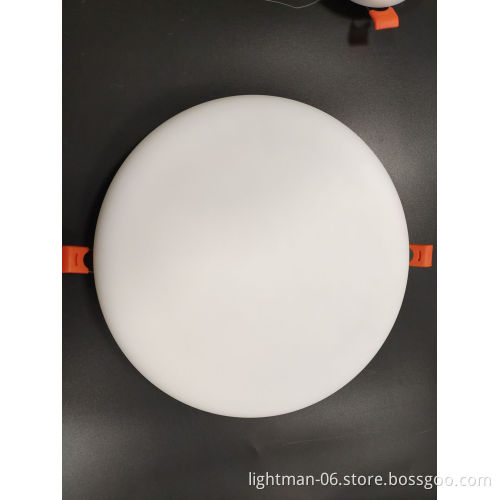 18W Round Frameless LED Panel Light with Spring Clip
